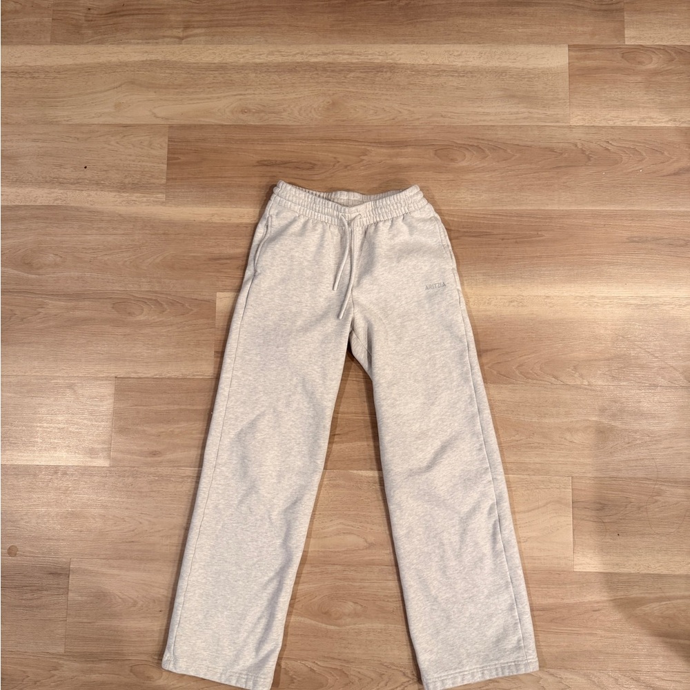 Aritzia Light Gray Track Pants